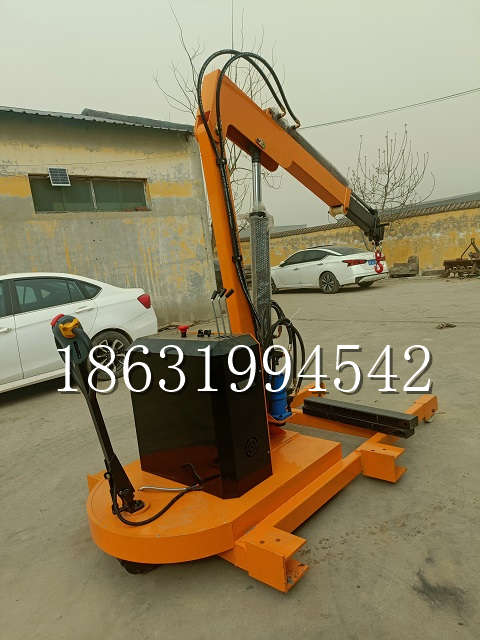 翼城县自卸车厢随车吊 自制轮式四不像起重机 四驱平板吊 5吨 贵盛